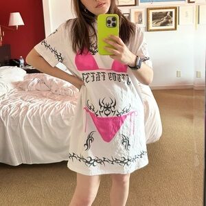 Teddy Fresh Tattoo T-Shirt Dress